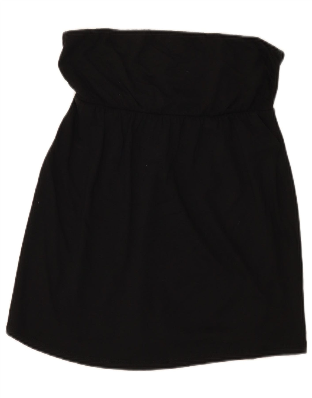 Benetton Womens Crop stropløs top UK 8 Small Black