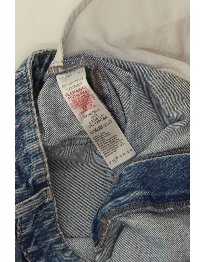 Topshop Dame Flared Jeans W30 L32 Blå Bomuld