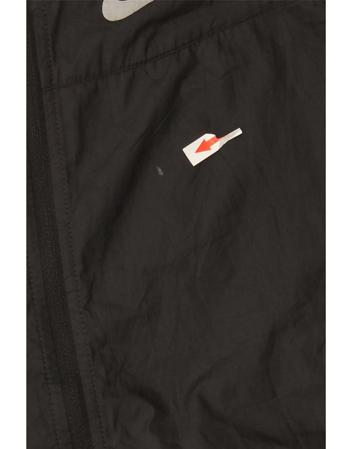 Nike regnjakke med hætte til kvinder UK 6 XS sort polyester