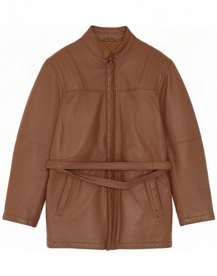 Vintage herre læderjakke IT 46 Small Brown