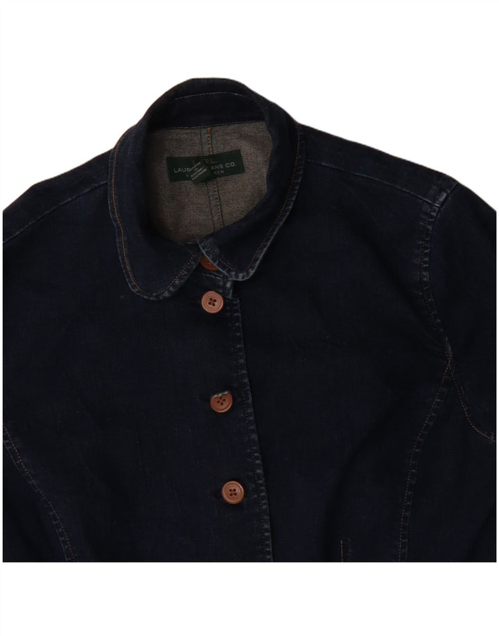 Ralph Lauren Dame denimjakke US 14 XL Marineblå Bomuld