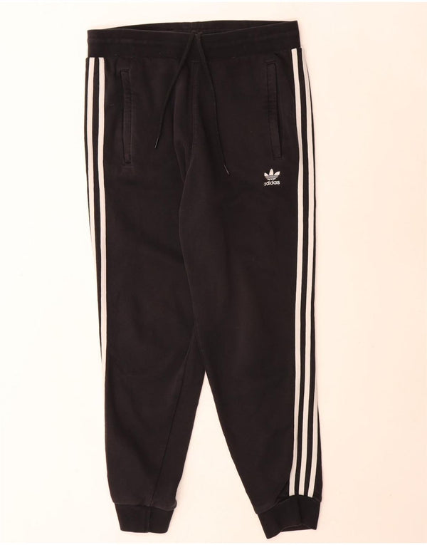 Adidas Dame træningsdragt Bukser Joggers UK 16 Large Black Bomuld