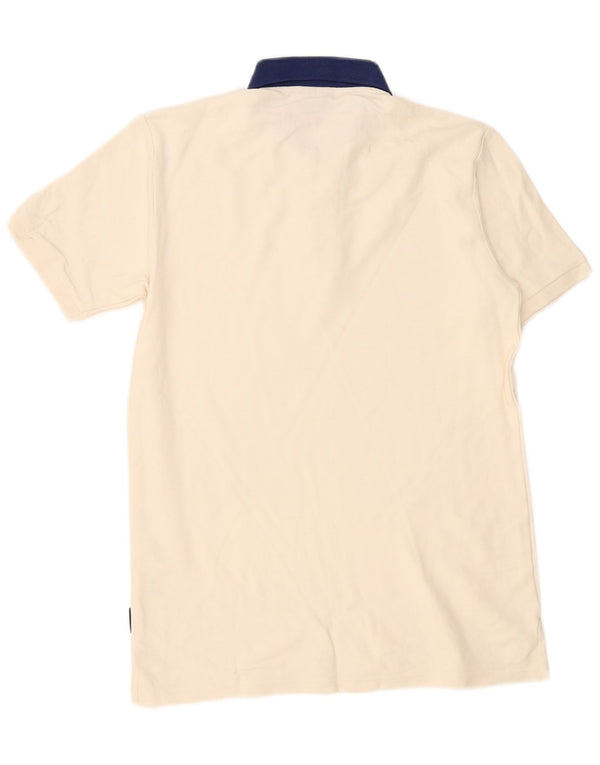 Ellesse Herre Polo Shirt Small Off White Bomuld