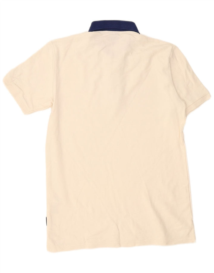 Ellesse Herre Polo Shirt Small Off White Bomuld