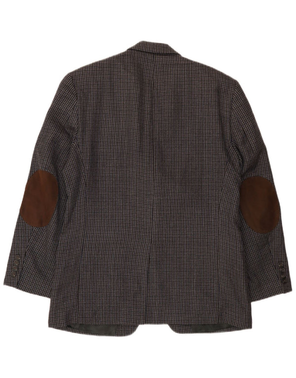 Chaps Herre 2-knaps blazerjakke UK 38 Medium Grey Houndstooth