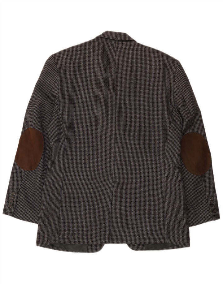 Chaps Herre 2-knaps blazerjakke UK 38 Medium Grey Houndstooth