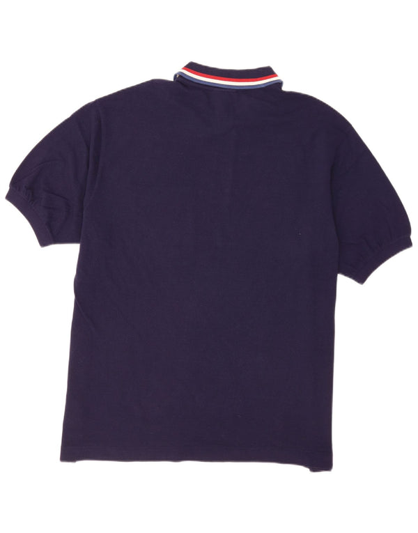 Lacoste herre poloskjorte str. 8 3XL marineblå stribet bomuld