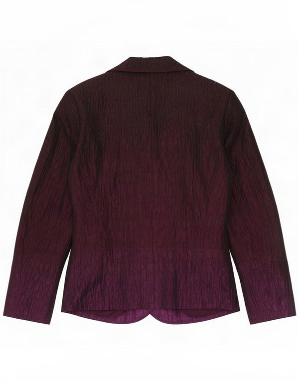 Gerry Weber Womens 2 Button Blazer Jacket UK 12 Medium Purple Polyester