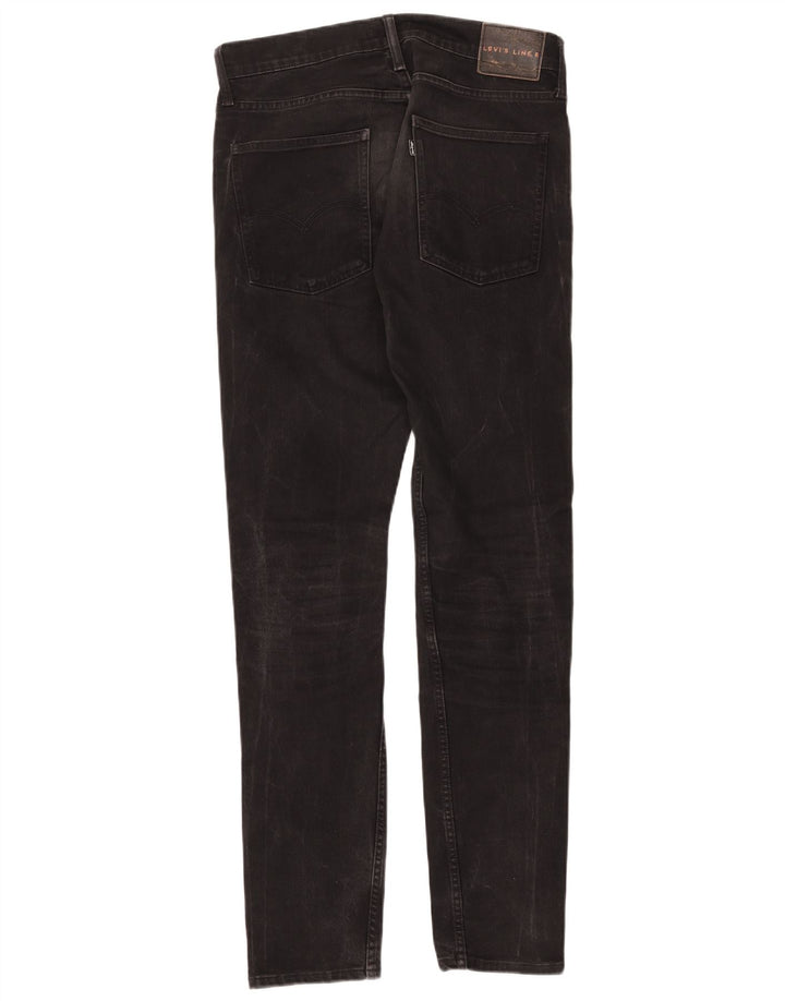 Levi's Womens Line 8 Slim Jeans W30 L34 Sort Bomuld