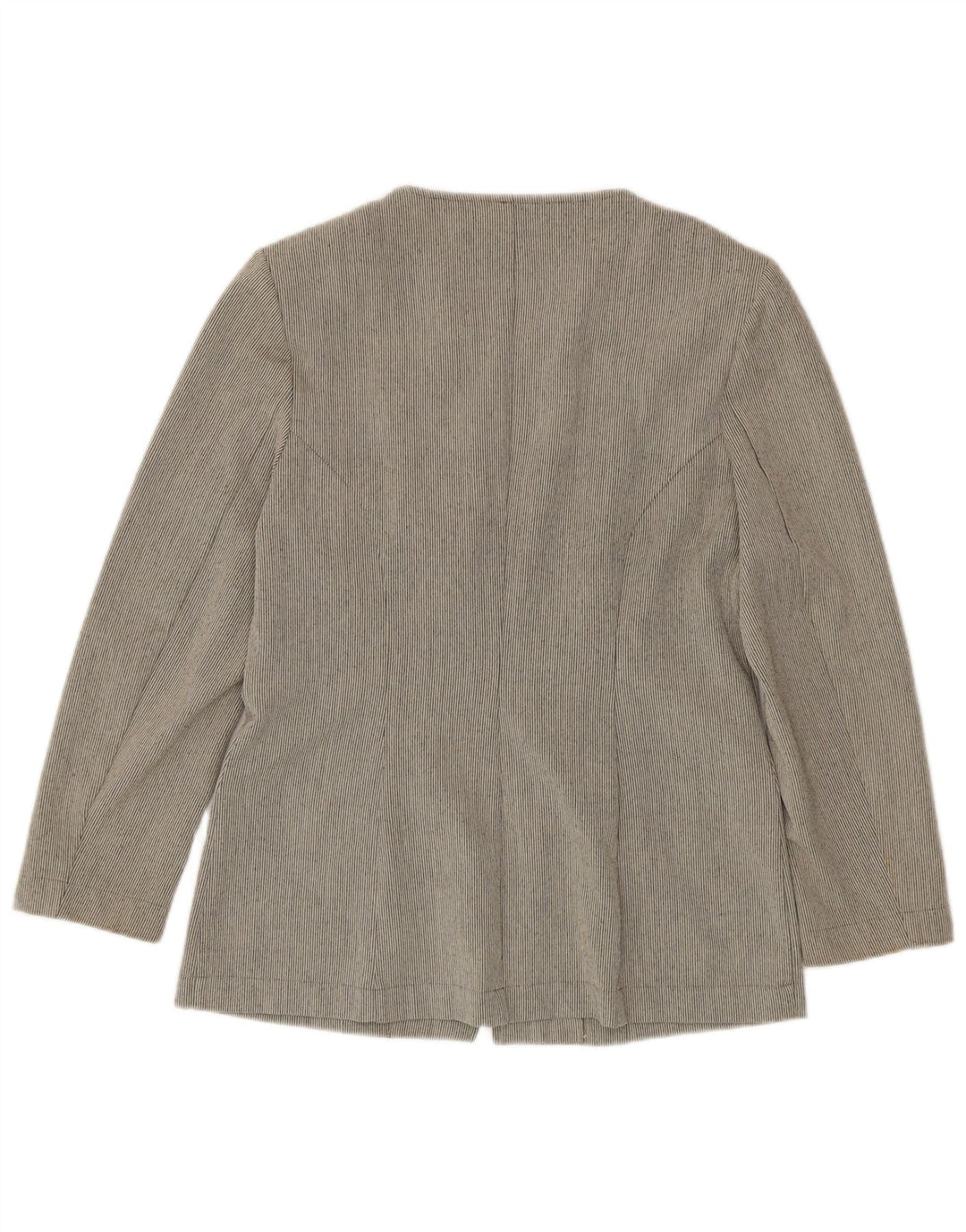 Zabaione Dame Blazer Jakke IT 42 Medium Grey Pinstripe