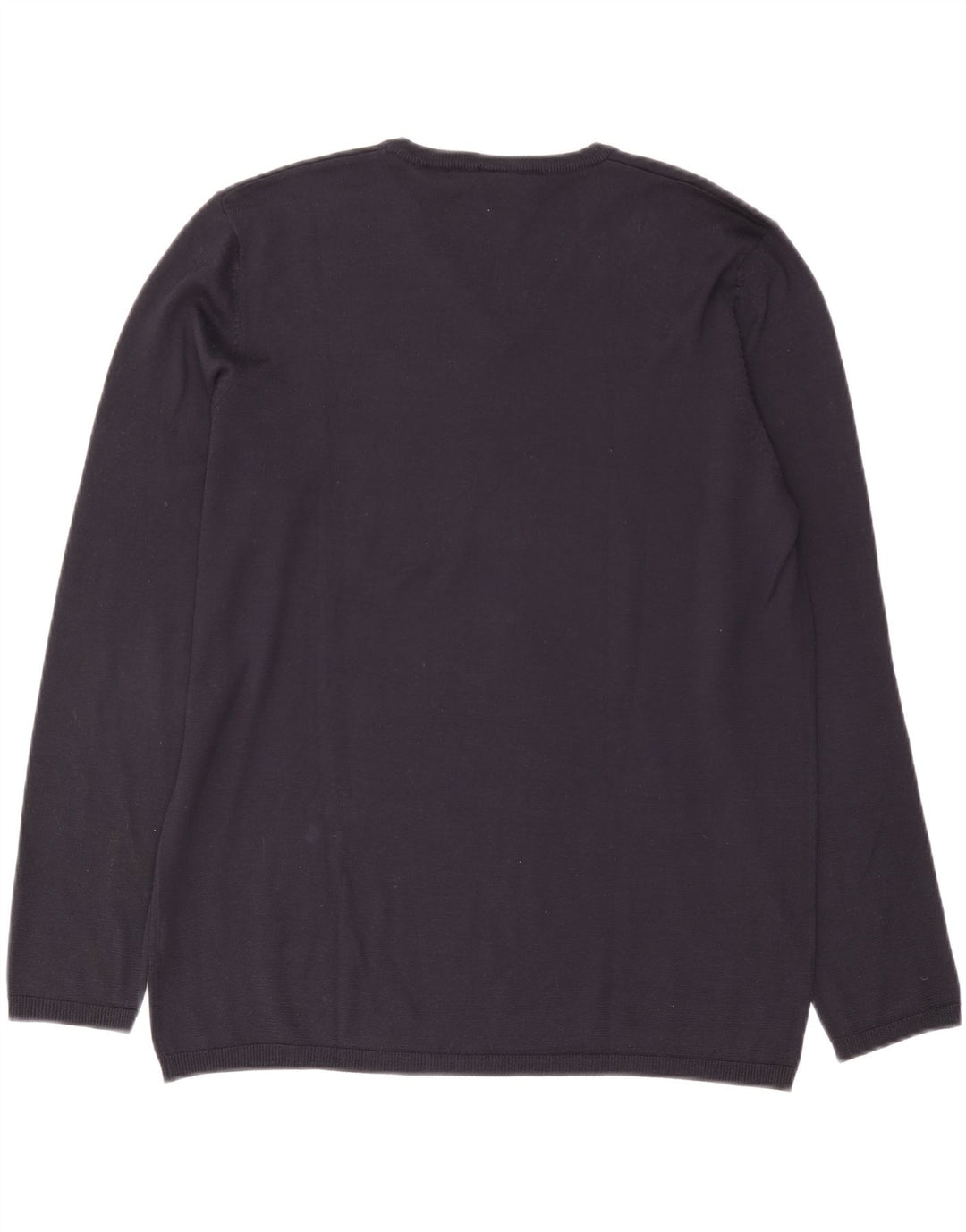 Dkny Herre V-hals sweater XL Marineblå Silke