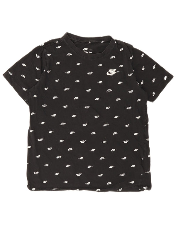 Nike drenge grafisk t-shirt top 13-14 år XL sort bomuld