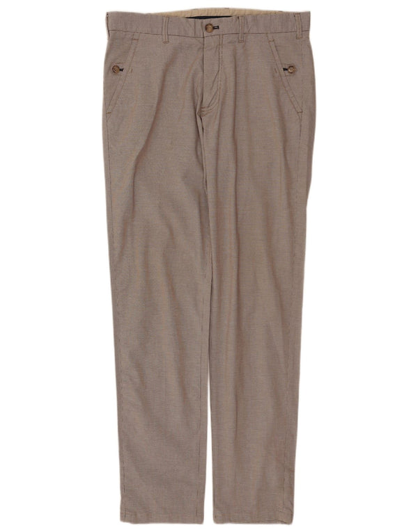 Massimo Dutti Herre Lige Chinobukser EU 42 Large W32 L32 Beige