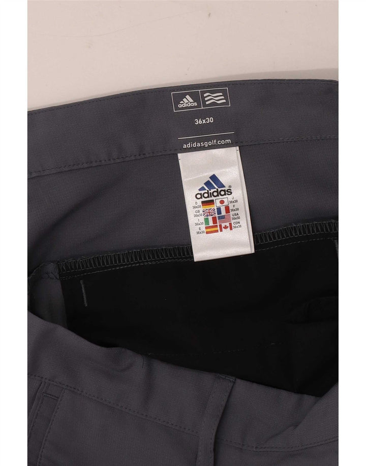 Adidas Herre Golf Straight Chino Bukser W36 L30 Grå Polyester