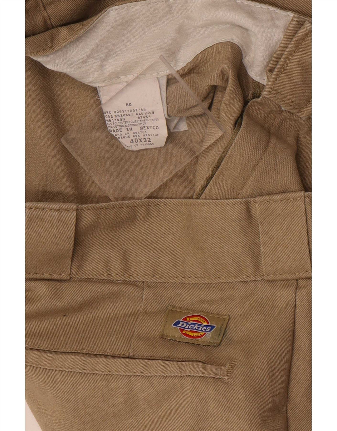 Dickies Straight Chino Bukser til mænd W40 L32 Beige Polyester