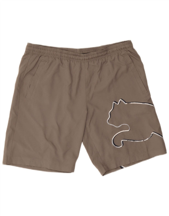 Puma Herre grafiske sportsshorts Medium Brun
