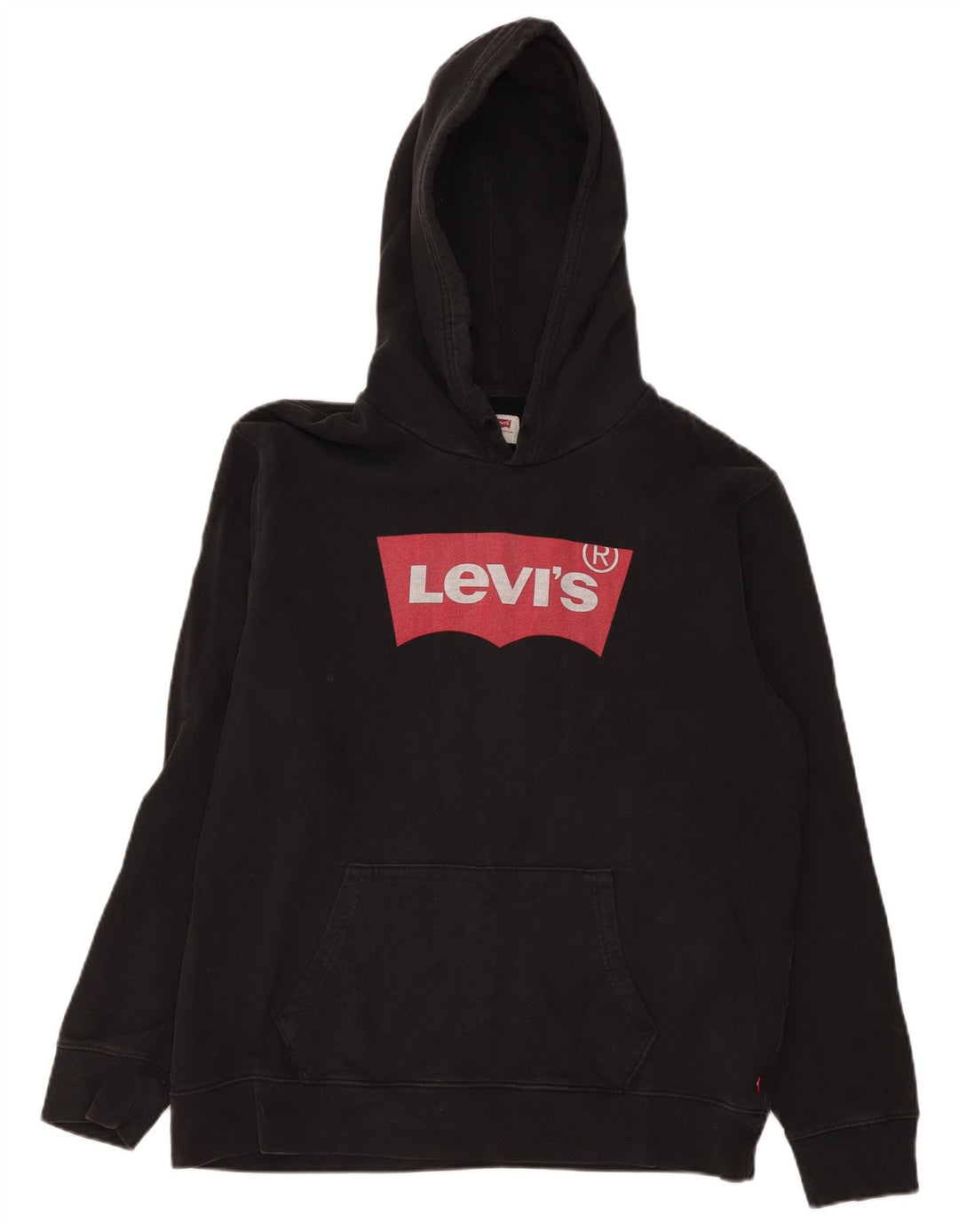 Levi's Grafisk hættetrøje til mænd, stor sort bomuld