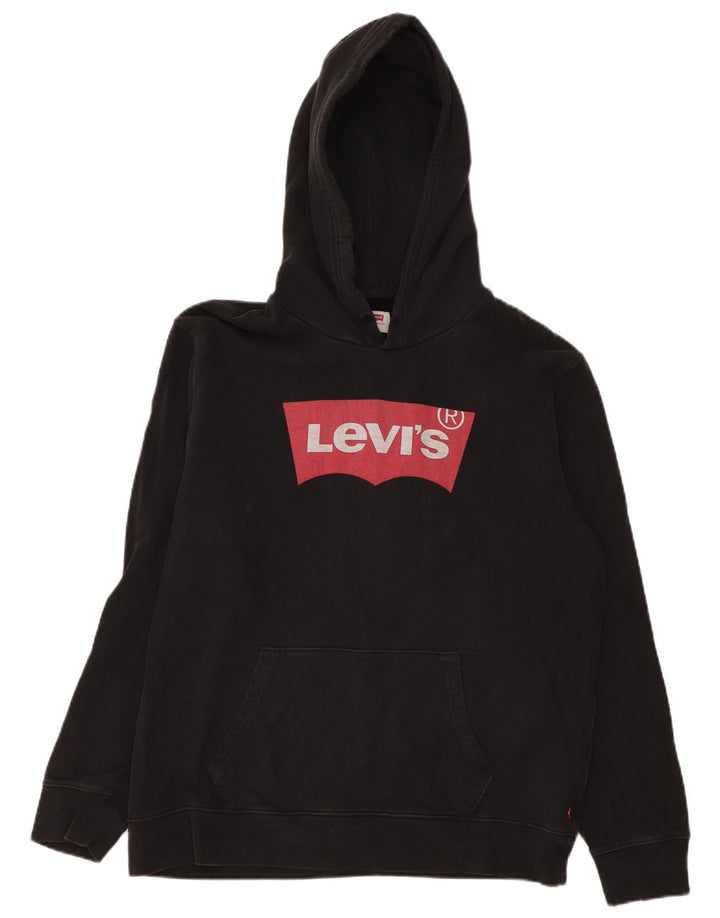 Levi's Grafisk hættetrøje til mænd, stor sort bomuld