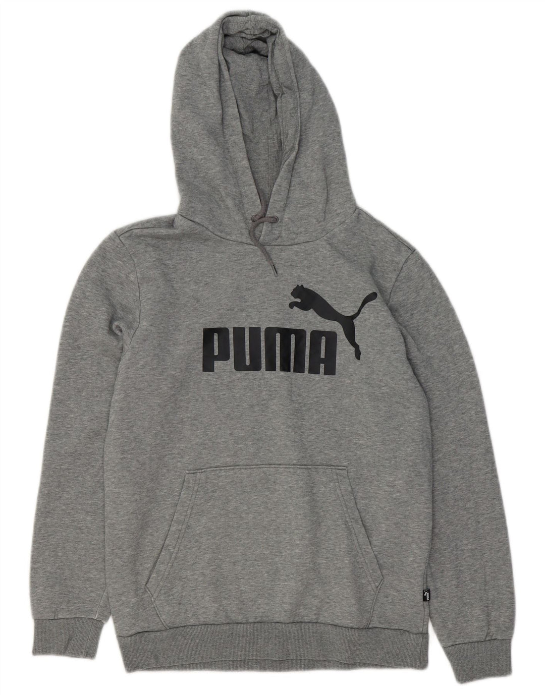 PUMA Grafisk hættetrøje til mænd, lille grå bomuld