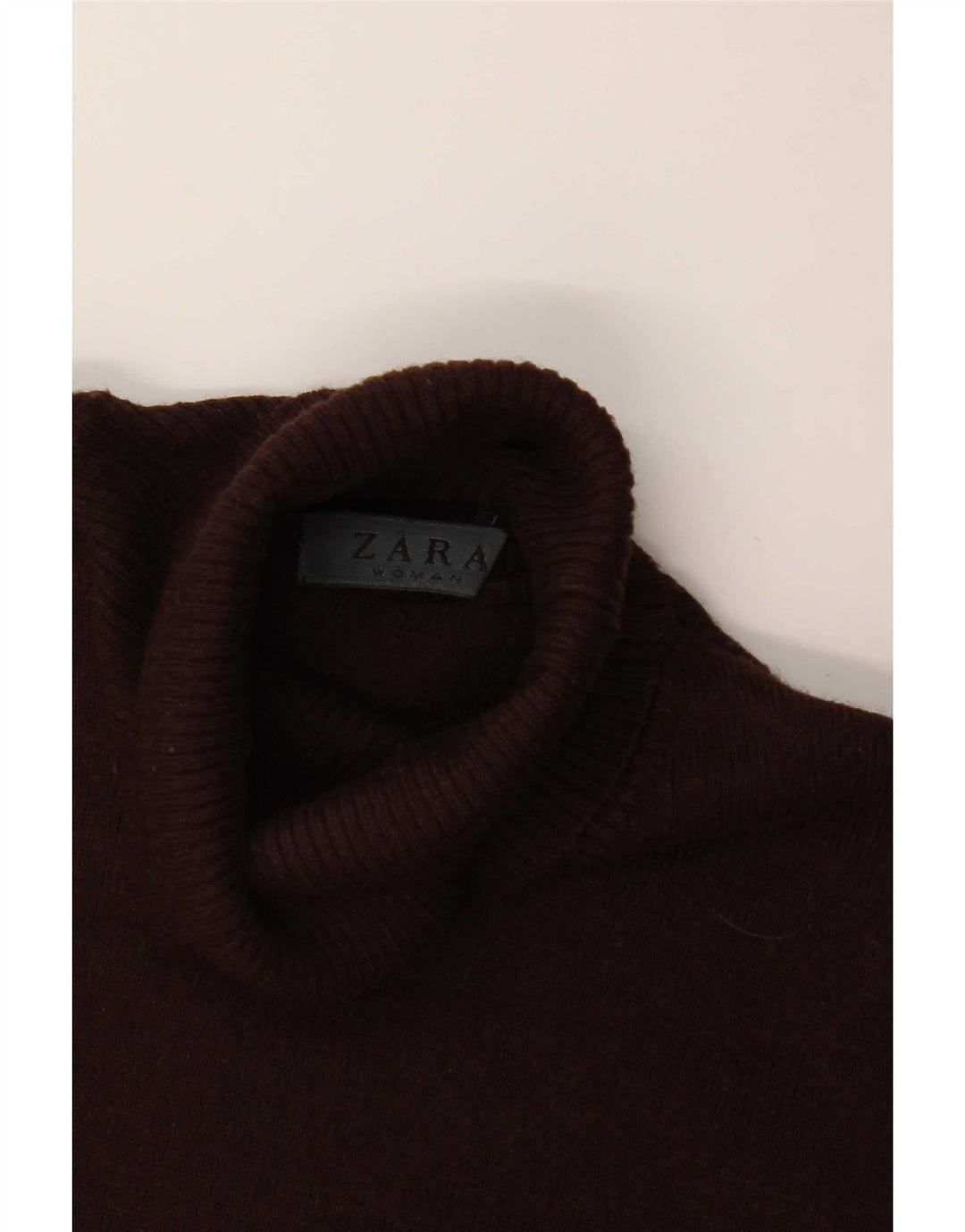 Zara Dame T-Shirt Top UK 8 Lille Brun