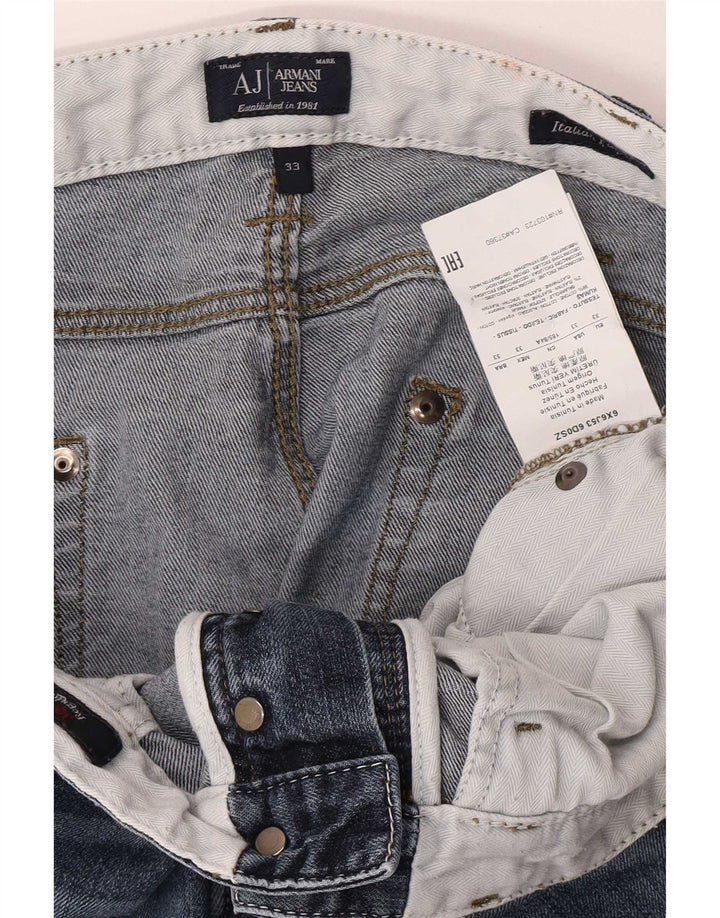 Armani Dame Slim Jeans W33 L31 Blå Bomuld
