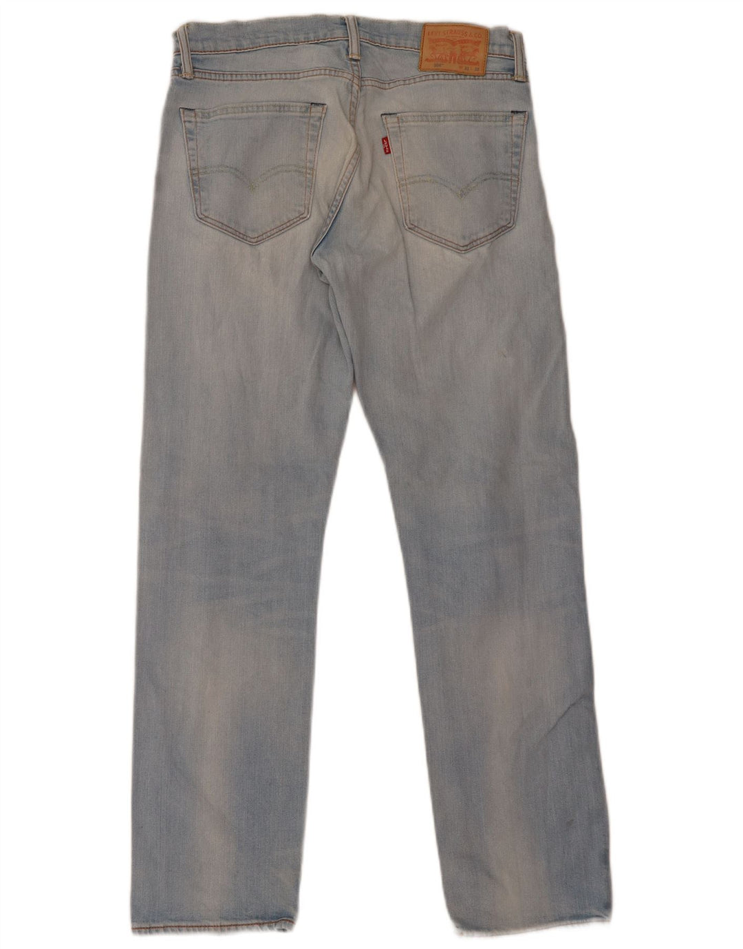 Levi's Herre 504 Straight Jeans W31 L32 Blå Bomuld