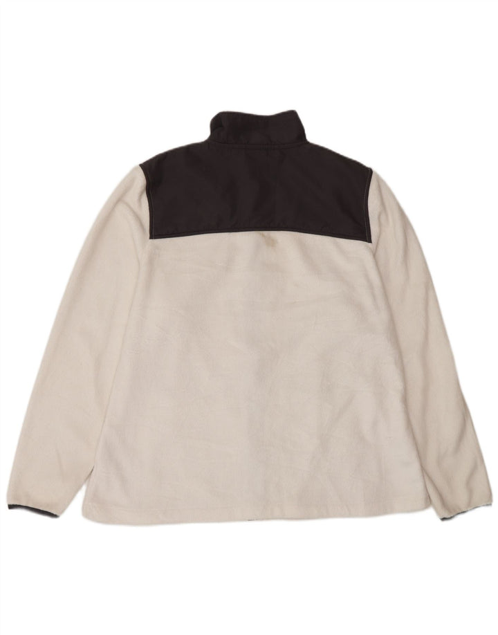 Fila Dame Fleecejakke UK 16 Large White Colourblock Polyester