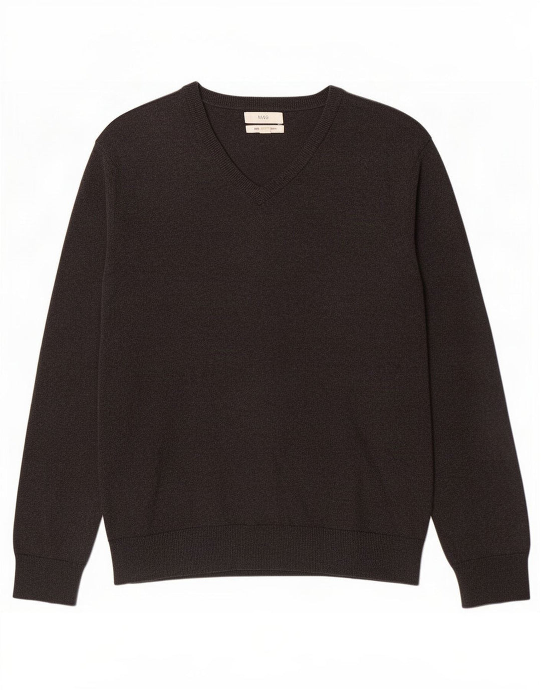 Marks & Spencer Herre V-hals sweater XL Grå Bomuld