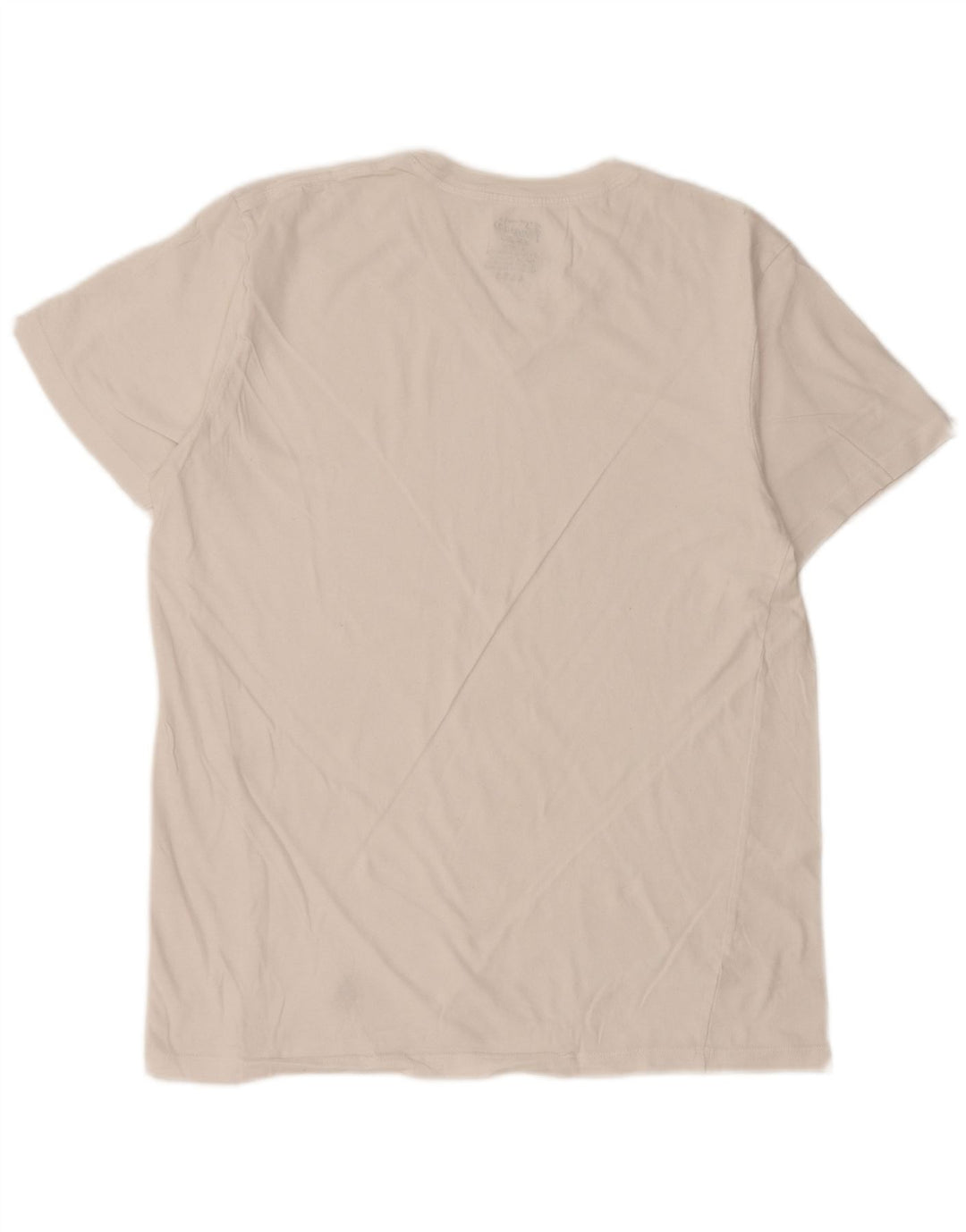 PENGUIN Dame T-Shirt Top UK 14 Medium Hvid Bomuld