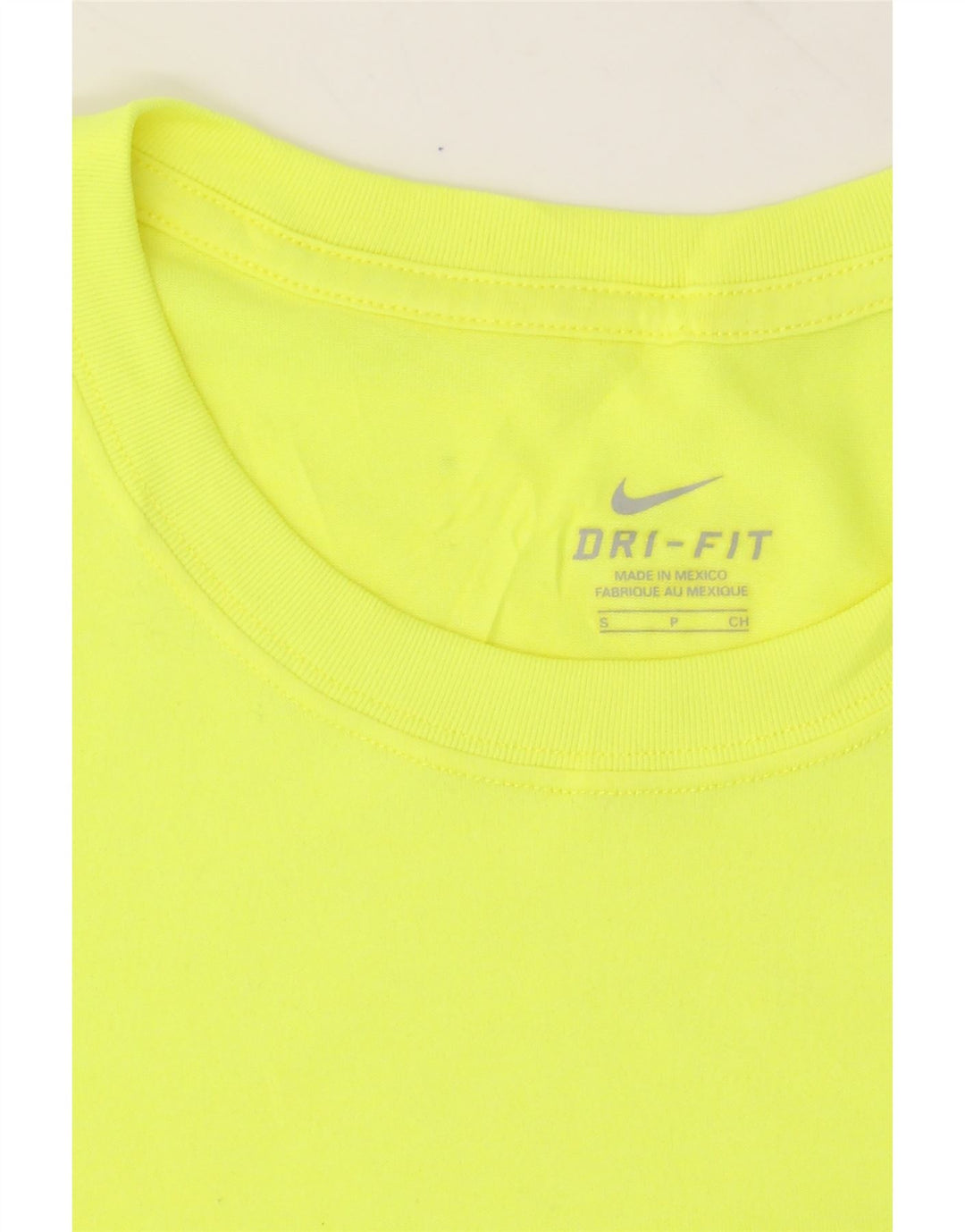 NIKE Womens Dri Fit T-Shirt Top UK 10 Small Yellow Polyester Vintage Nike and Second-Hand Nike from Messina Hembry 