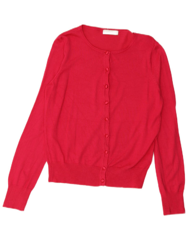 Marks & Spencer Dame Cardigan Sweater UK 8 Small Pink Viscose