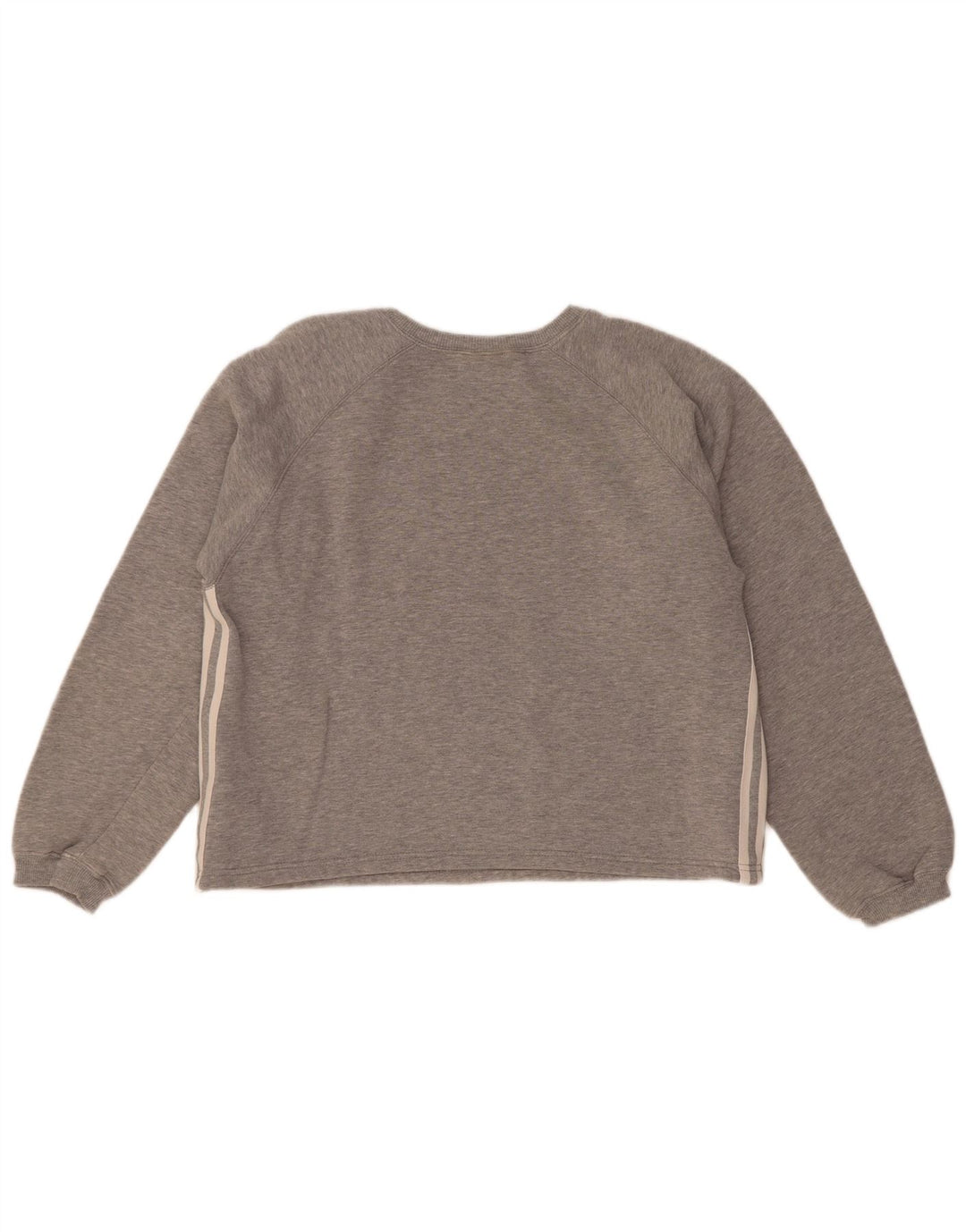 Adidas Dame Sweatshirt Jumper UK 14 Medium Grey Bomuld