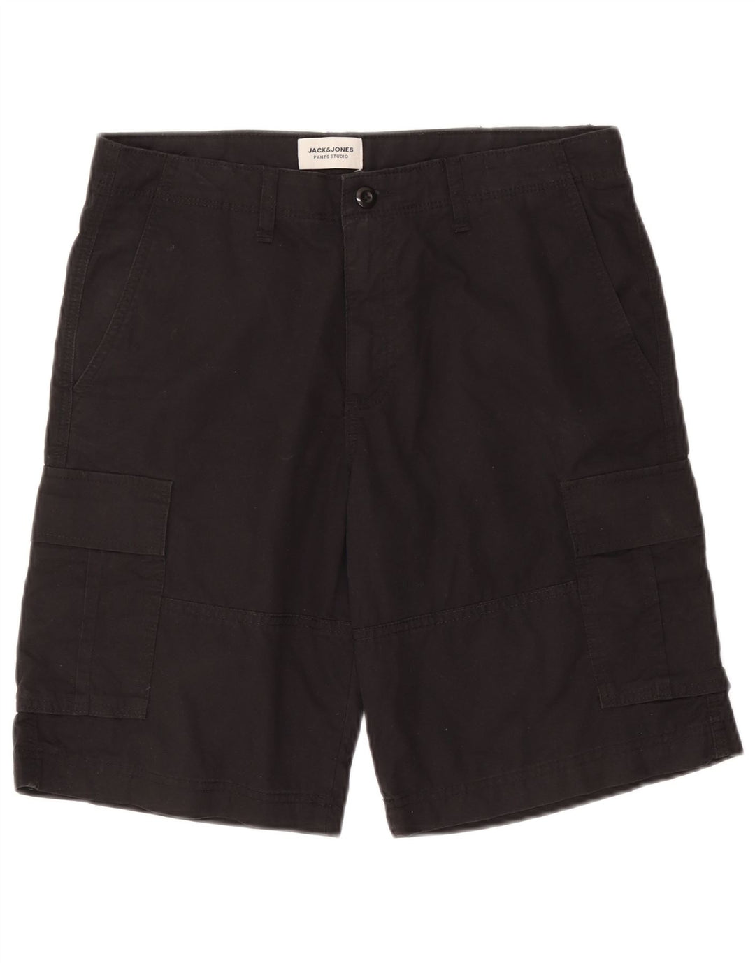 Jack & Jones Herre Cargo Shorts Medium W32 Sort Bomuld