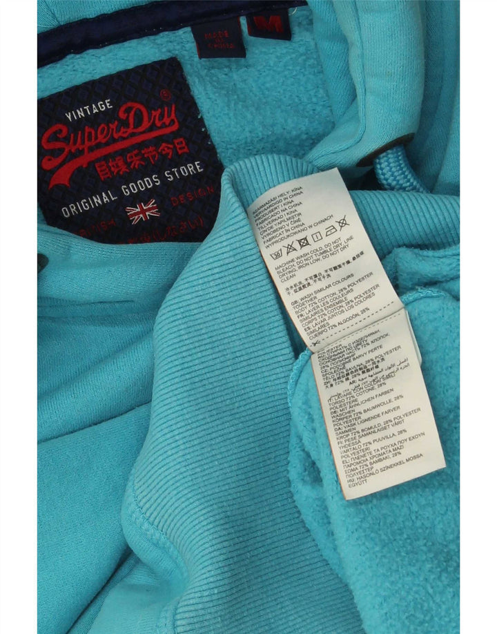 Superdry Grafisk hættetrøje til mænd mellemblå bomuld