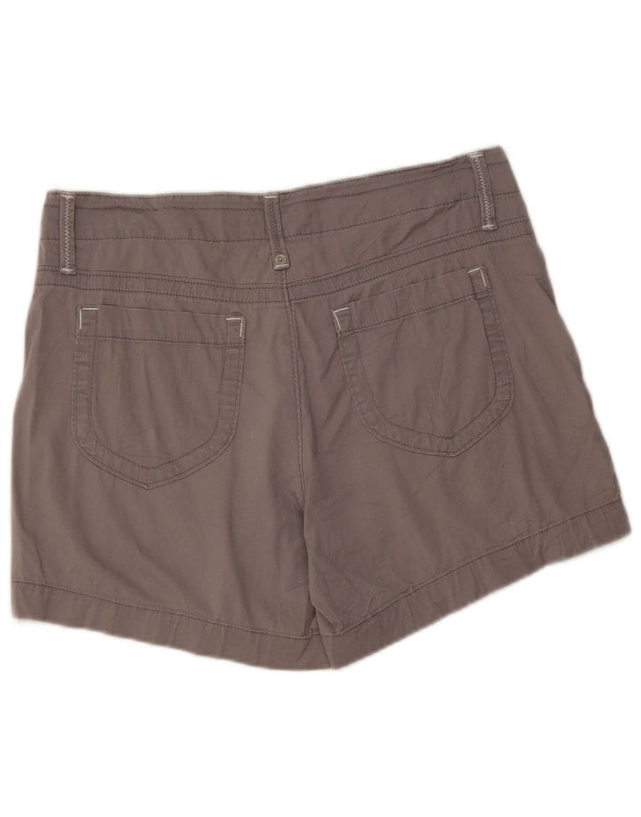 LEE Casual Shorts til kvinder US 12 Large W34 Grå Bomuld