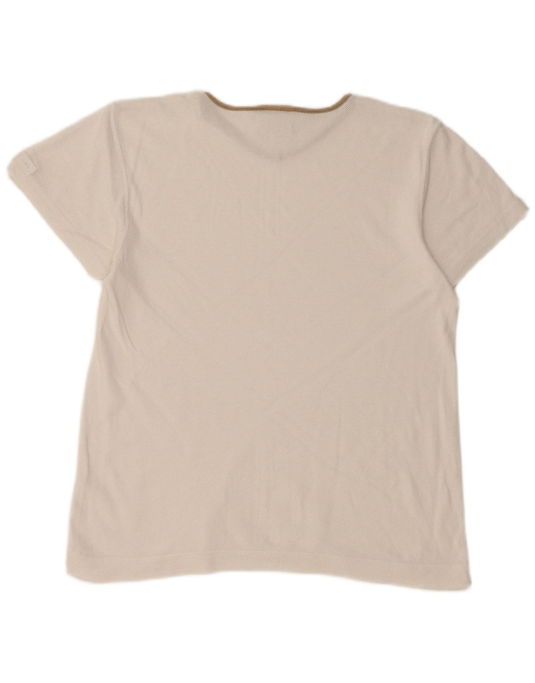 Lee Dame T-Shirt Top UK 14 Medium Hvid Bomuld