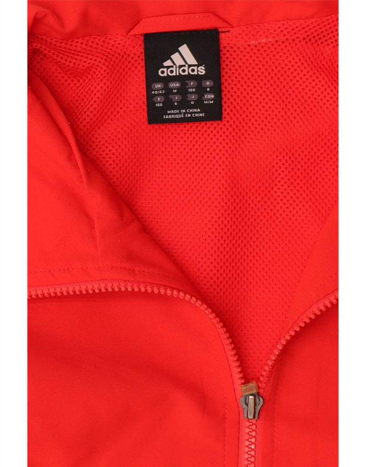 Adidas Træningsdragt til mænd Topjakke UK 40/42 Medium Rød Polyester