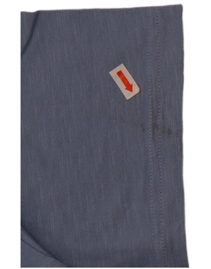 FAT FACE Herre grafisk T-shirt Top XL Blå Flecked Bomuld