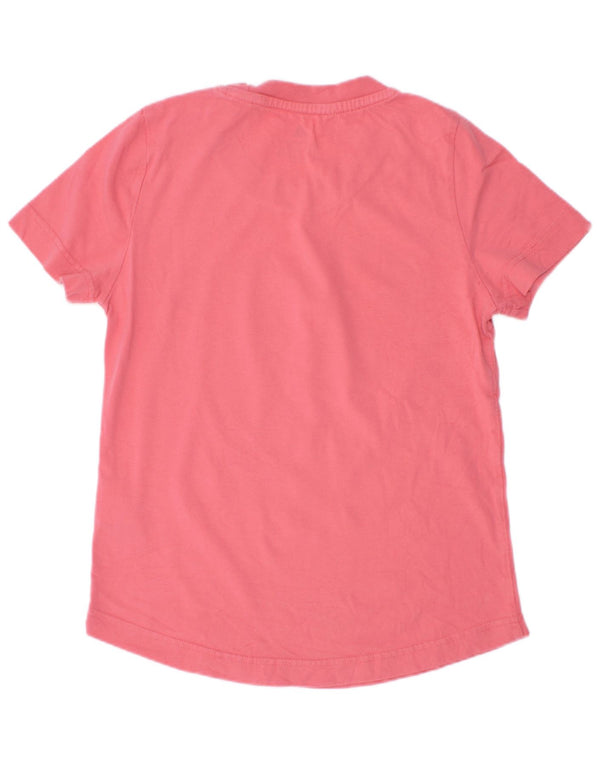 Adidas piger grafisk t-shirt top 9-10 år Pink blomster bomuld