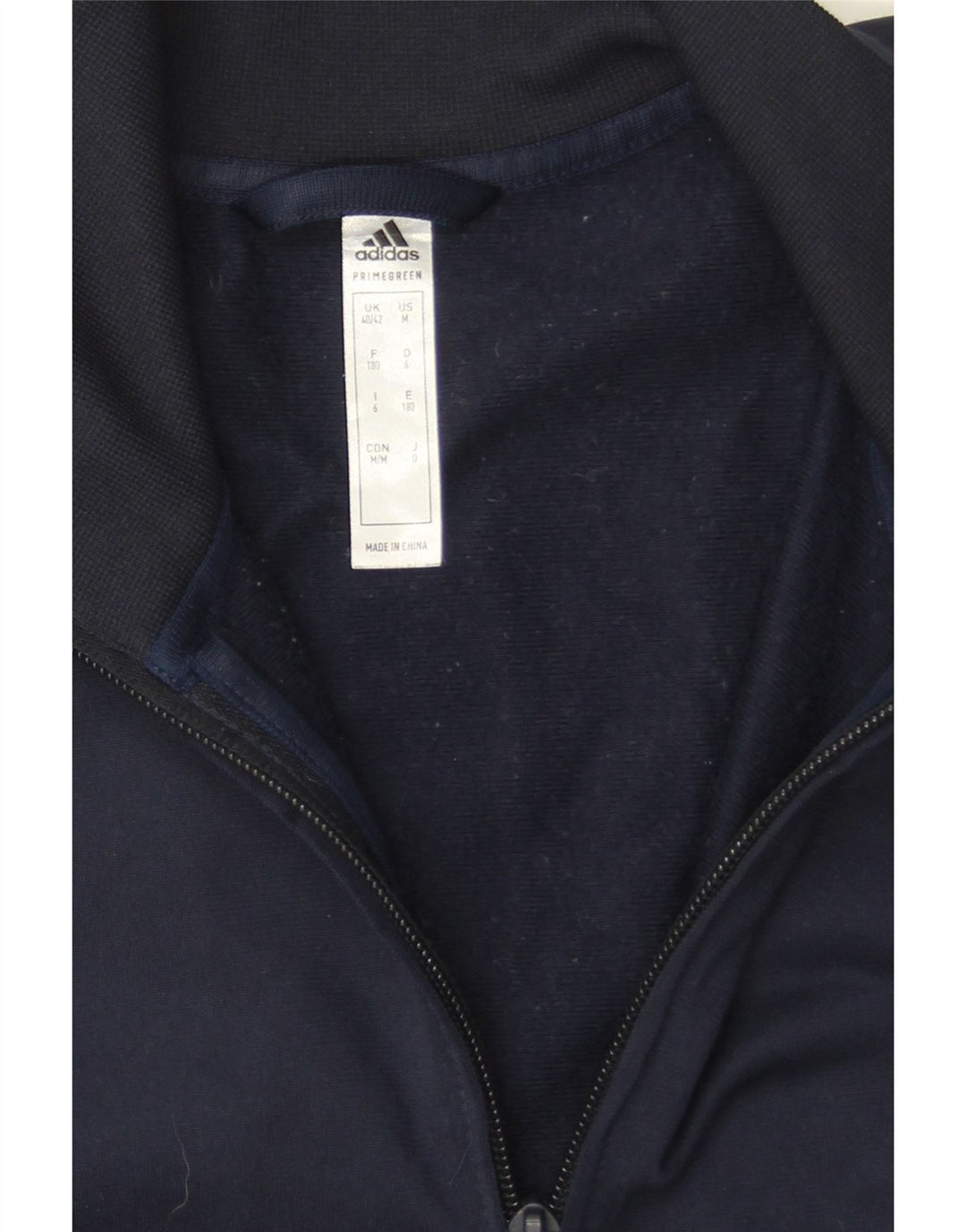 Adidas Herre Primegreen Træningsdragt Topjakke UK 40/42 Medium Navy Blue
