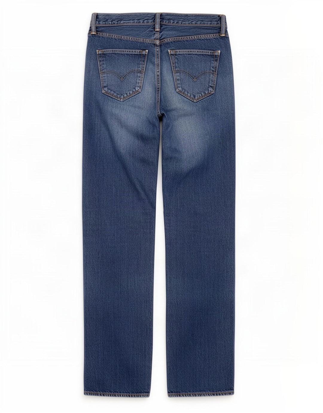 Levi's Men Distressed Straight Jeans W34 L34 Blå Bomuld
