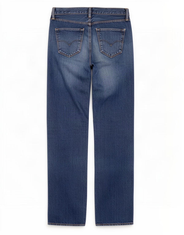 Levi's Men Distressed Straight Jeans W34 L34 Blå Bomuld