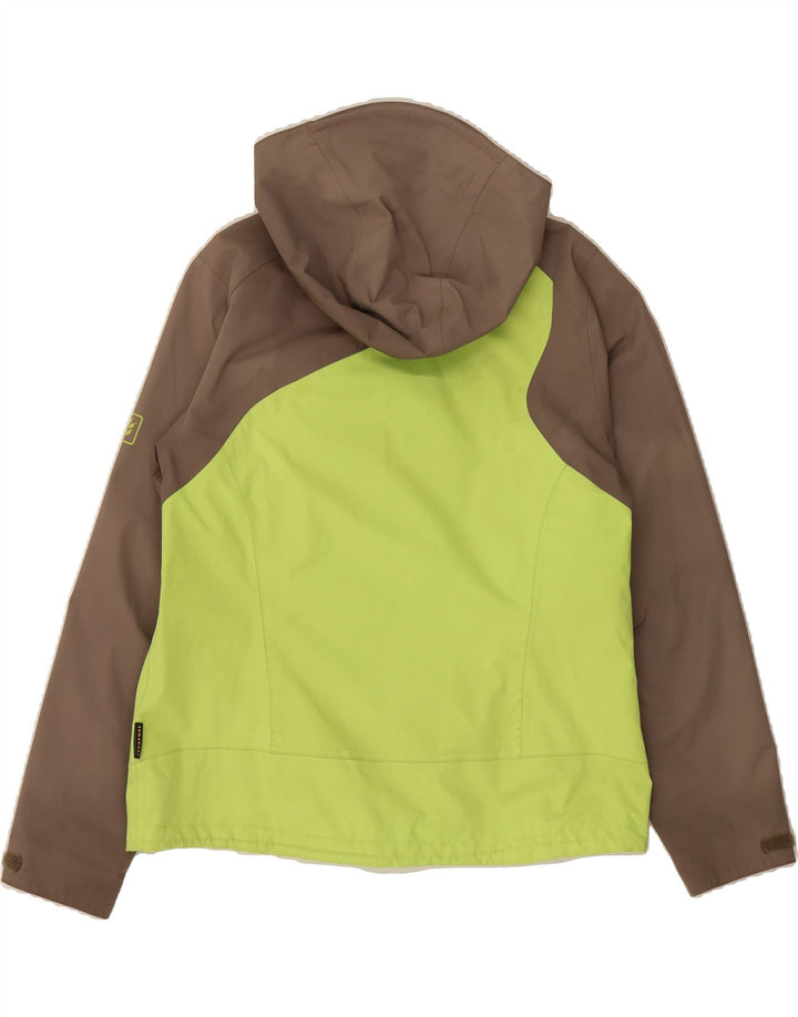 JACK WOLFSKIN Womens Oversized Windbreaker Jacket UK 16 Large Green Vintage Jack Wolfskin and Second-Hand Jack Wolfskin from Messina Hembry 