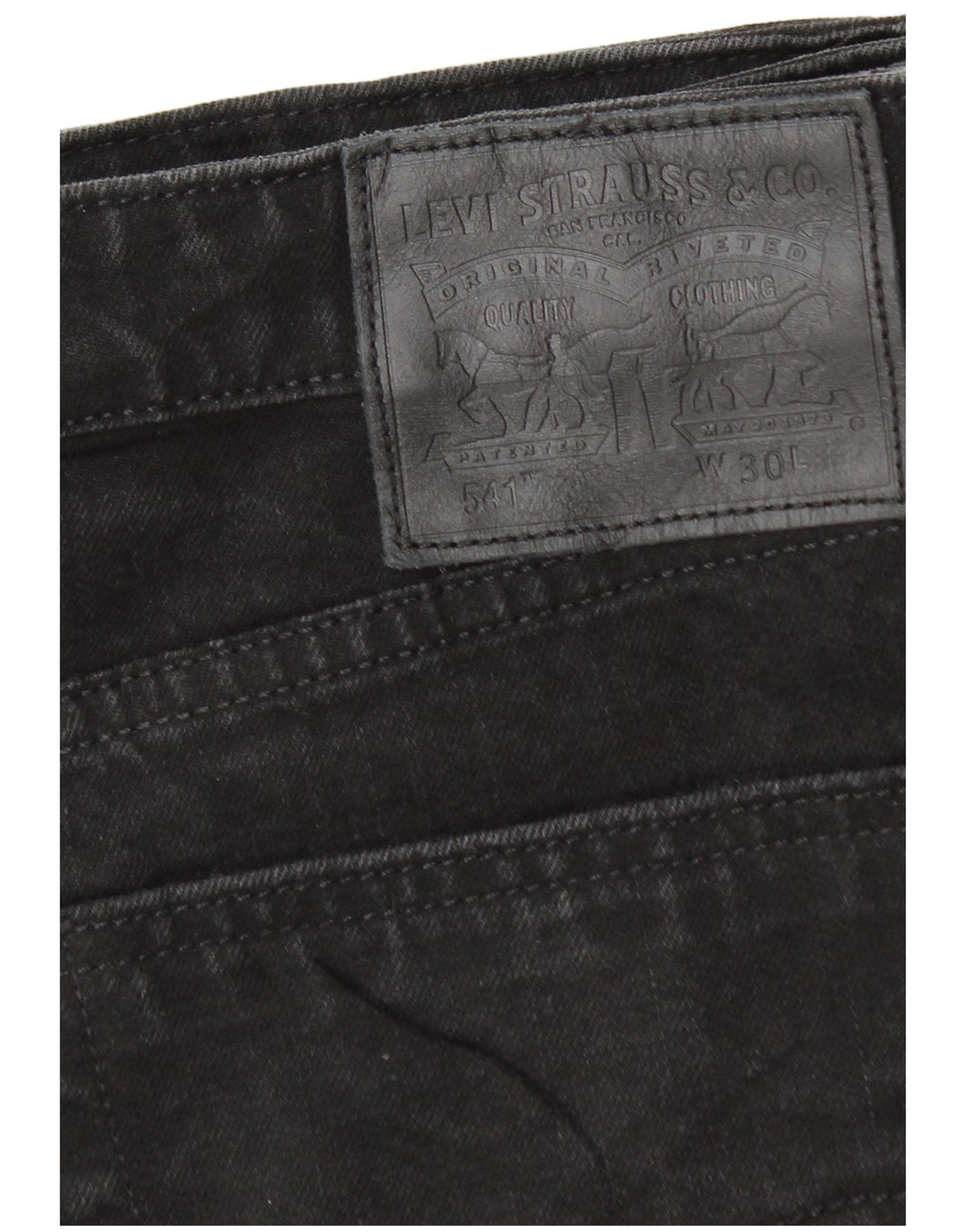 LEVI'S Herre 541 denimshorts W30 Medium Sort Bomuld