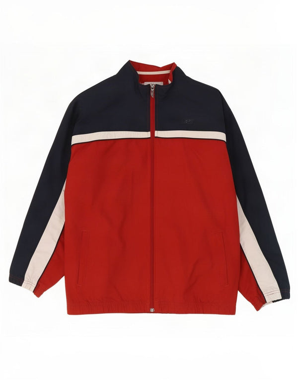 Reebok Boys træningsdragt topjakke 13-14 år XL Rød Colourblock Polyester