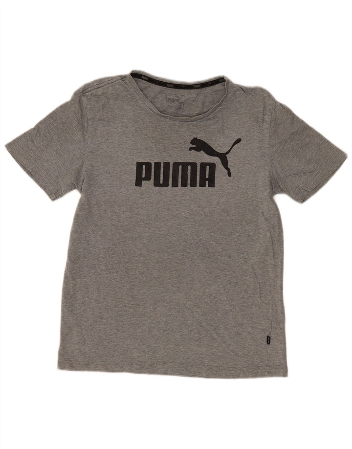 Puma Herre Grafisk T-Shirt Top Lille Grå