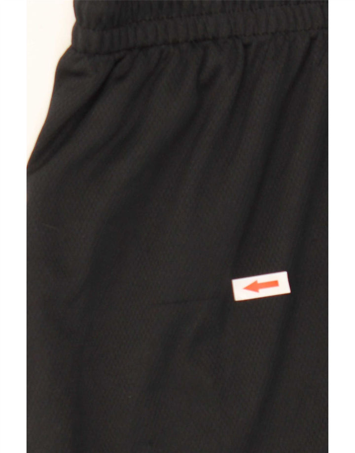 Nike Herre Dri Fit grafiske sportsshorts Små sorte polyester