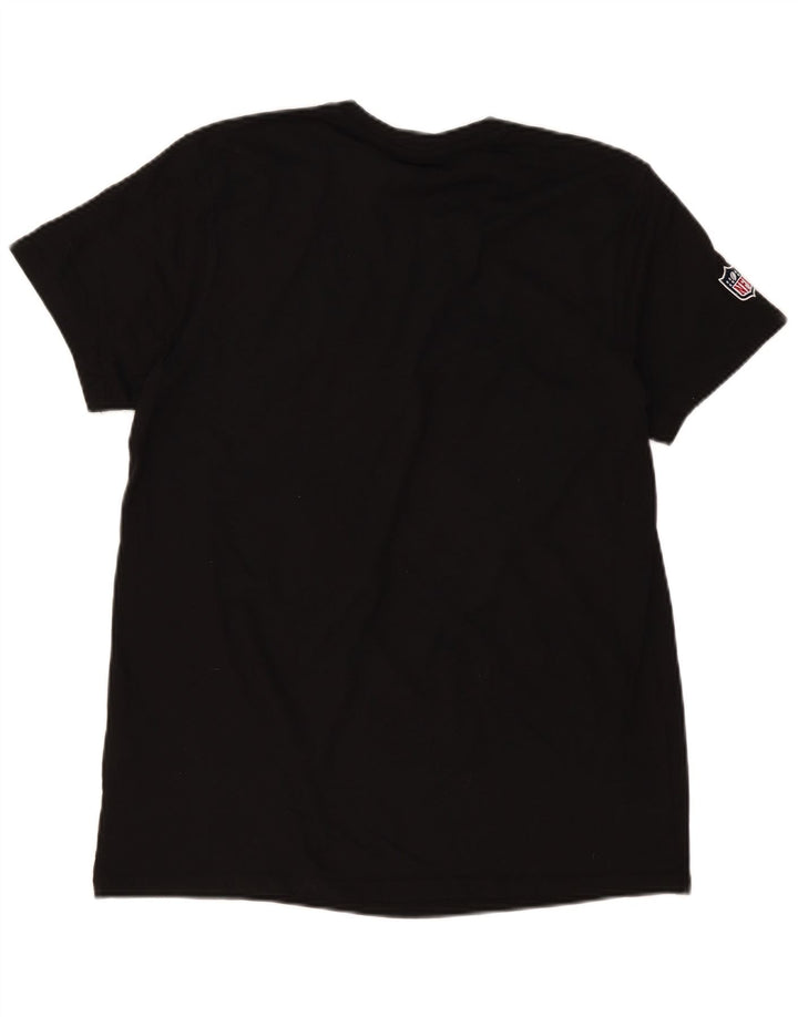 NFL Herre grafisk T-shirt Top Medium Sort Bomuld