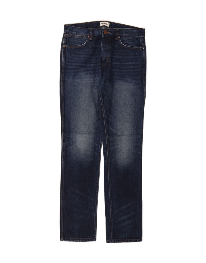 WRANGLER Womens Spencer Slim Jeans W32 L34 Navy Blue Cotton Vintage Wrangler and Second-Hand Wrangler from Messina Hembry 