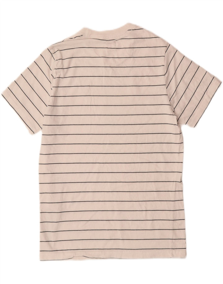 LEVI'S Mens T-Shirt Top XS White Striped Cotton Vintage Levi's and Second-Hand Levi's from Messina Hembry 